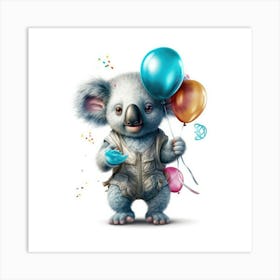 Koala Birthday Art Print