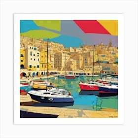 Pop Art Harbour Art Print