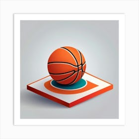 Basketball Ball Art Print