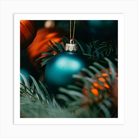 Christmas Ornaments Art Print