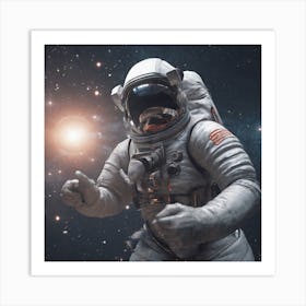 Astronaut In Space 15 Art Print