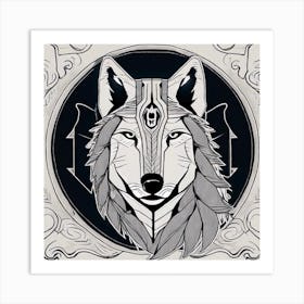 Wolf Head Art Print