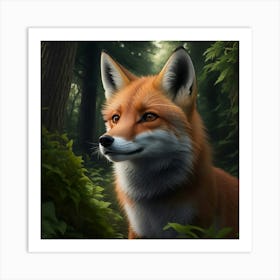 The Sly Fox Explorer Art Print