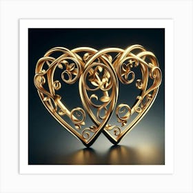 Heart Of Gold Art Print