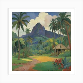 Tahitian Landscape Paul Gauguin Art Print 0 Art Print