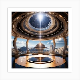 Futuristic Spaceship 43 Art Print