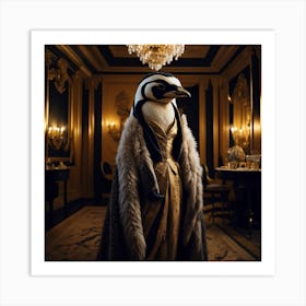 Queen Penguin Art Print