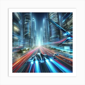 Futuristic Cityscape 5 Art Print