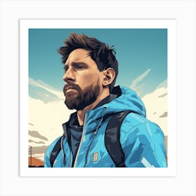 GTA Style Lionel Messi Art Print