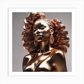 Bronze Woman Art Print