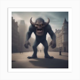 Boogie Monster Art Print