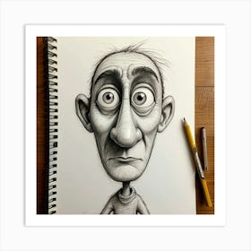 Caricature Drawing 1 Art Print