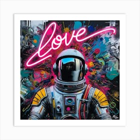 Love - spaceman 2 Art Print