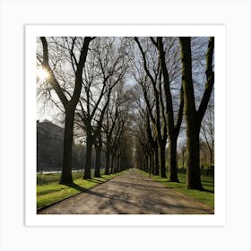 Bare Trees Metal Print Art Print