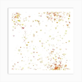 Heart Confetti Art Print