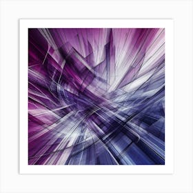 Abstract Purple And Blue Art Print