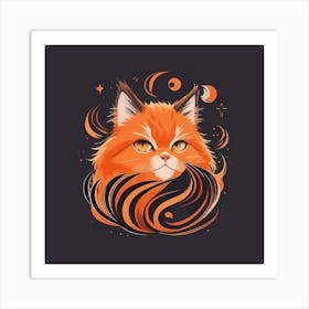 Orange Cat 3 Art Print