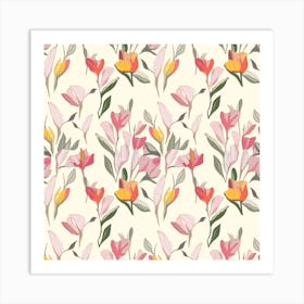 Floral Pattern 1 Art Print