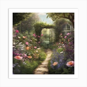 Into The Garden Art Print