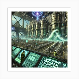 Corrosive Tsunami Launcher Mechanism Art Print