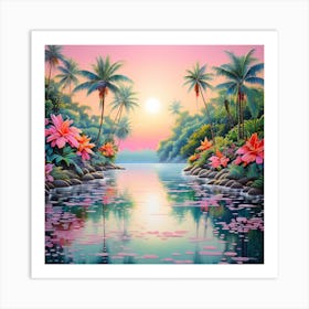 Tropical paradise 4 Art Print