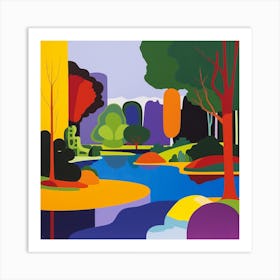 Abstract Park Collection Ibirapuera Park Sao Paulo 2 Art Print