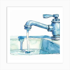 Water Faucet Art Print