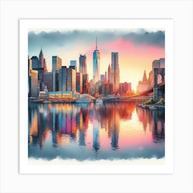 New York City Skyline Art Print