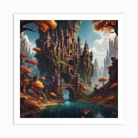 Castle In The Forest Art Print