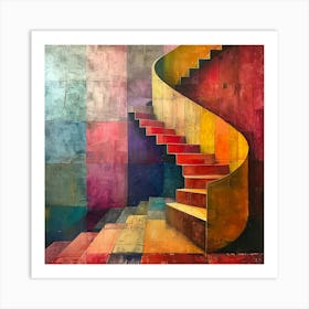 Stairway To Heaven 2 - city wall art, colorful wall art, home decor, minimal art, modern wall art, wall art, wall decoration, wall print colourful wall art, decor wall art, digital art, digital art download, interior wall art, downloadable art, eclectic wall, fantasy wall art, home decoration, home decor wall, printable art, printable wall art, wall art prints, artistic expression, contemporary, modern art print, Art Print