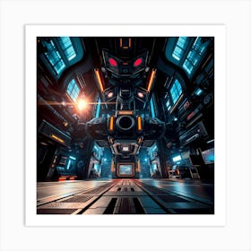 Futuristic Space Station Art Print