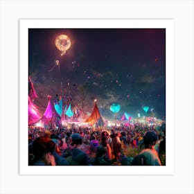 Saganshax Noisily Festival Art Print