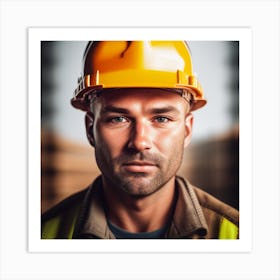 Construction Worker Stock Photos And Royalty-Free Images Art Print