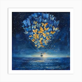 Butterflies In The Sky 3 Art Print