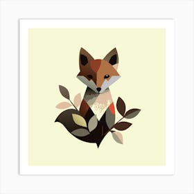 Fox in ambush Art Print