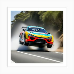 Auto En Competencia Art Print