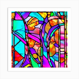 Stained Glass Window Art Print