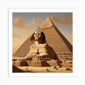 Egyptian Pyramids Art Print