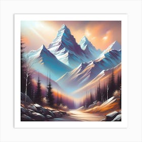 Mountain Landscape 20 Art Print