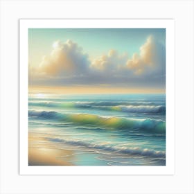 Sunset On The Beach 9 Art Print