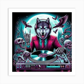 Dj Wolfman 1 Art Print