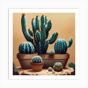 Cactus Still Life Art Print