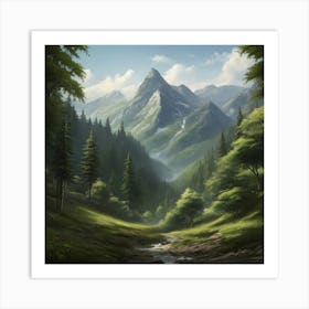 Mountain Landscape Art Print