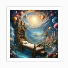 Bed In The Sky Art Print