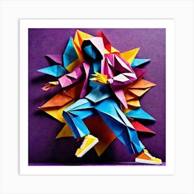 Origami Dancer 70 Art Print