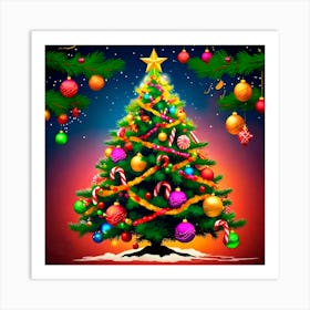 Christmas Tree Art Print