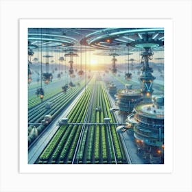 Futuristic City 8 Art Print