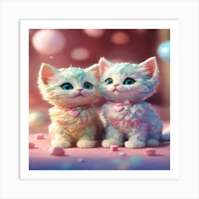 Cute Kittens Art Print