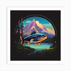 Trout In The Mountains Art Print