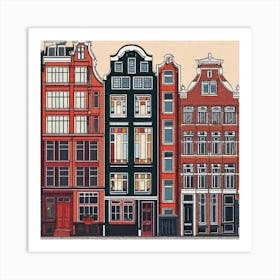 Amsterdam Houses 10 Art Print